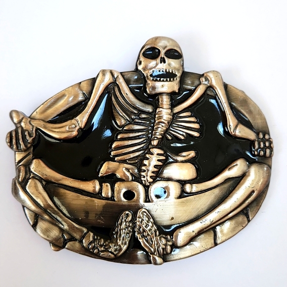 Belt Buckle Biker Goth Core - Picture 1 of 4
